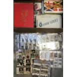 A large collection of cigarette cards, including part sets from WWII, by Wills, Players,