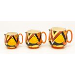 Crown Devon Art Deco Jugs x 3