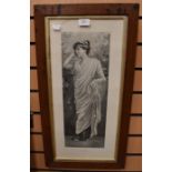 A set of four early 20th Century full length portrait prints, depicting ladies in fashionable