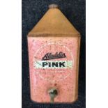 An Aladdin Pink paraffin dispenser can, 1930's