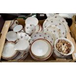 A collection of mid to late 20th Century china wares including Albany items, with a collection of