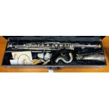 A Vito Reso-Tone USA bass clarinet, 7193D, in fitted case