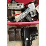 A collection of CB radio items including base and walkie talkies plus other CB items