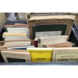 A box of assorted music scores, early 20th Century and later