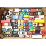 A collection of assorted playworn diecast vehicles to include Dinky, Corgi and many others. (one