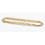 A 9ct gold flat curb necklace, 50cms long approx, 9.95grams approx