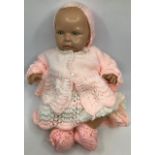 Vintage Doll: Fairylite Baby Blue Eyes Junior, 16” celluloid Doll with painted face,  marked with ‘