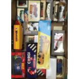 Die cast: assorted die cast vehicles including Morgan’s by Brum, Corgi trucks, Display case etc.