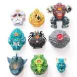 A collection of assorted Bluebird Toys, Mighty Max plastic figures to include: Arachnoid Spider;