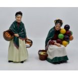 Two Royal Doulton figures comprising The Orange Lady HN1953, and The Old Balloon Seller HN1315,