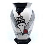 Lorna Bailey- A Lorna Bailey 'Cruise Colourway' vase. Height approx 20.5cm. Signed Lorna Bailey,