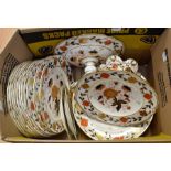 Royal Crown Derby Imari dinner wares, retailed by Tiffany & Co, comprising a pair of comports, two