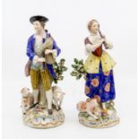 A pair of Samson porcelain figures
