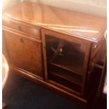 ***OBJECT LOCATION BISHTON HALL*** * A 20th century style burr walnut sideboard; a similar