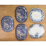 A collection of late 19th and early 20th Century meat plates