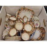 A collection of Royal Crown Derby Posie pattern tea and china wares including Mikado pattern and a