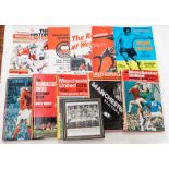1960's Manchester United books, programmes including England v Scotland, 1969 programme