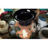 A collection of 20th Century ceramics including Langley vases, AF, Denby ware, Wade ware, kitchen
