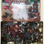 Mega Bloks Dragons Iron Raiders set in tin box with booklets, along with large collection of similar