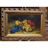 A.L Butler, still life of fruit, oil on canvas, signed lower right, gilt frame