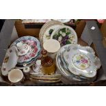 A collection of mid to late 20th Century tea wares and china, including Royal Crown Derby plates,