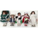Collectors Dolls: Victorian Collection ‘Lisa’, leonardo ‘Abigail’, Leonardo ‘Running Water’, along