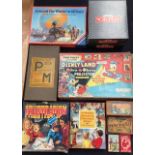 Vintage games to include Chad Valley Disneyland Give-a-show projector, Christmas Pantomime vine