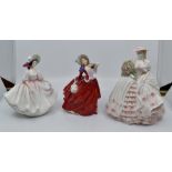 A group of Royal Doulton and Coalport figures (Q)