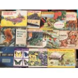 A collection of tea and cigarette cards in albums