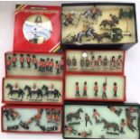 A collection of cast lead toy soldiers inc Britains.