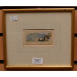 Three signed miniature watercolours in gilt frames, early to mid 20th Century