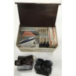 Two 1960's Bakelite View Finders, with collection of 3D disks
