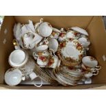 A Royal Albert Old Country Roses tea and coffee set