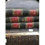 A collection of books to include Atlas of British Isles, family bible, three History of England