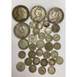 Pre 20 Silver, includes 1889, 1891 & 1893 full crowns, 1889 double Florins    (one has been