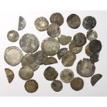 Collection of 32 hammered silver coins, medieval to post-medieval
