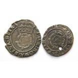 James I Coin Group.  Second coinage, 1604-19. Silver, 0.37 g/ 0.92 g. 14mm -17mm. Halfgroat and