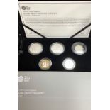 Royal Mint Silver Proof Piedfort Coin Set 2015 in Original Case with Certificate.