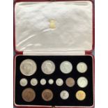 The full 15 coin 1937 Specimen Coin set Includes full Maundy Money set, in Original Case. Condition,