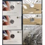 Royal Mint Fine Silver Coins, includes 3 x 2013 A Timeless First £20 coins in Original packaging,