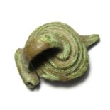 Roman Rosette Brooch.  Circa, 1st century AD. Copper-alloy, 14.01 grams. 41.77 mm. A Rosette or