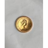 Elizabeth II 1976 full Sovereign.  Condition, slight wear to high points with very small scratches