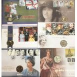 Royal Mint & Royal Mail first day covers, includes Golden Jubilee 2002, Queen Victoria 2001,