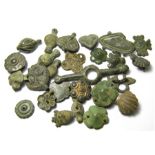 Medieval Mounts. Circa 13th-15th century AD. Copper-alloy, 14.43 - 47.23 mm. A large collection of