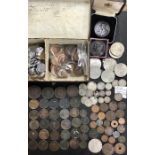 Old British Coin Collection, World Coins & Banknotes, includes a large amount of Georgian copper