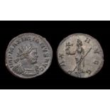 Maximian Billon Antoninianus First reign, AD 286-305. Billon, 3.94 grams. 22.58 mm. Obverse: Radiate