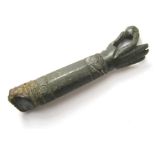 Roman Knife Handle.  Circa, 1st-2nd century AD. Copper-alloy, 23.07 grams. 59.83 mm. A very high