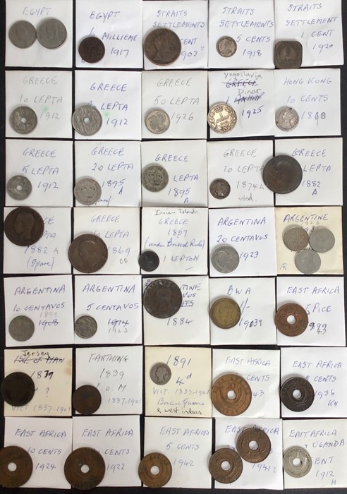 Large World coin collection, Commonwealth and Empire coins, Silver and part silver coins,