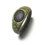 Roman Ring. Circa 2nd-3rd century AD. Copper-alloy, 5.41 grams. 21.73mm, internal 15.65mm. A Roman