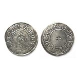 Eadgar Penny. Pre-reform coinage, before 973 AD. Silver, 1.32 grams. 21.41mm. Obverse: Crowned